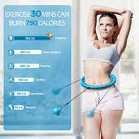 APzek Súlyozott Fitness Hoola Karika 32 Csomóval, Masszázs és Hasizom Edzéshez 4
