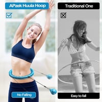 APzek Súlyozott Fitness Hoola Karika 32 Csomóval, Masszázs és Hasizom Edzéshez 6