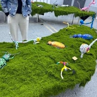 AQCQDQ Dekoratív Moha Fal 100x100cm Smaragdzöld Moha Kép Faldekoráció 5