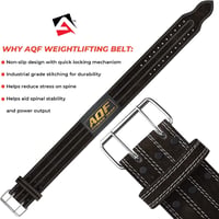 Curea de haltere AQF din piele de 10 mm grosime, cu cataramă cu rolă din oțel de 4 inchi, pentru powerlifting și genuflexiuni, pentru bărbați și femei 7