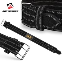 Curea de haltere AQF din piele de 10 mm grosime, cu cataramă cu rolă din oțel de 4 inchi, pentru powerlifting și genuflexiuni, pentru bărbați și femei 5