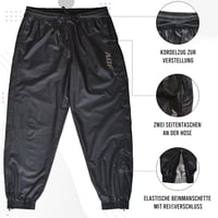 AQF Szauna Öltöny Izzadásos Fitnessz Jogging Felső Alsó Férfi Női Kapucnis Fogyasztó Ruha - 3XL, black 4