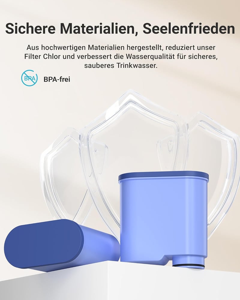 AQUA CREST vízszűrő Philips AquaClean CA6903 Saeco kávéfőzőhöz, PFAS csökkentő