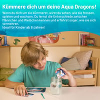 Súprava Aqua Dragons Underwater World – Vypestuj si živé vodné tvory, 400 ml akvárium, krmivo, pipeta a lyžička, od 6 rokov 3