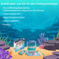 Súprava Aqua Dragons Underwater World – Vypestuj si živé vodné tvory, 400 ml akvárium, krmivo, pipeta a lyžička, od 6 rokov 5