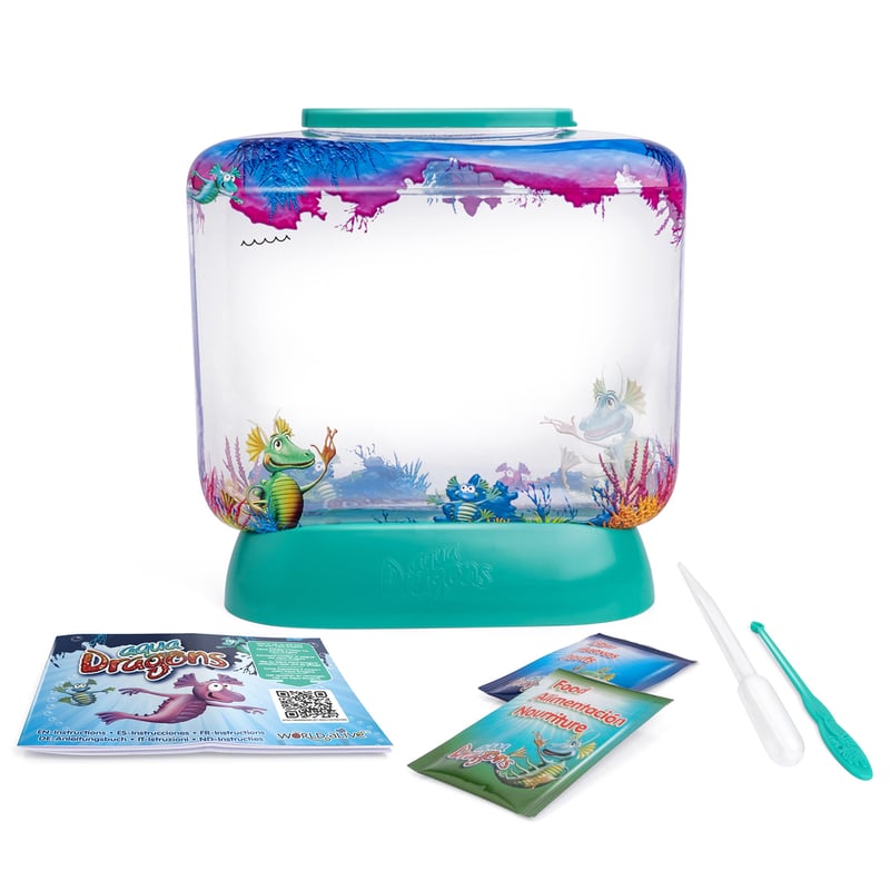 Súprava Aqua Dragons Underwater World – Vypestuj si živé vodné tvory, 400 ml akvárium, krmivo, pipeta a lyžička, od 6 rokov
