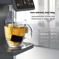 Dávkovač teplej a studenej vody Aqua Optima Aurora 3,8 l – čierny, s vodným filtrom Evolve+, proti mikroplastom a chlóru 3