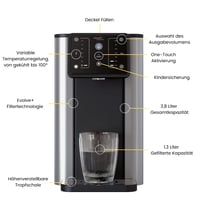 Dávkovač teplej a studenej vody Aqua Optima Aurora 3,8 l – čierny, s vodným filtrom Evolve+, proti mikroplastom a chlóru 2