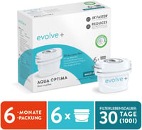 Aqua Optima Evolve+ vízszűrő patron 6 csomag, 6 hónapos ellátás, Brita Maxtra+ kompatibilis 2