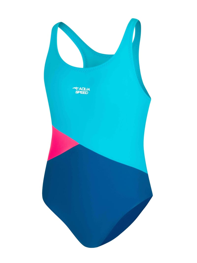 Dievčenské plavky Aqua Speed Emily s UV ochranou, odolné voči chlóru – veľkosť 146