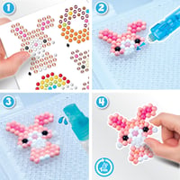 Aquabeads 35087 Kreatív štúdio – Súprava vodných korálikov v prenosnom kufríku, 900 korálikov v 25 farbách, od 4 rokov, bez nutnosti zažehľovania 5