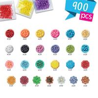 Aquabeads 35087 Kreatív štúdio – Súprava vodných korálikov v prenosnom kufríku, 900 korálikov v 25 farbách, od 4 rokov, bez nutnosti zažehľovania 6