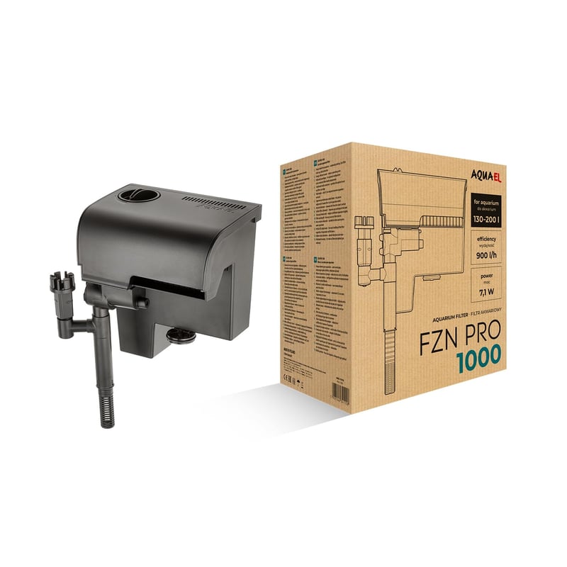 Aquael FZN PRO 1000 vanjski viseći filter za slatkovodni akvarij 130-200 l | 900 l/h | 7,1 W