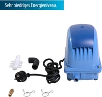 AquaForte AP-200 200W légpumpa medencékhez és tóhoz, 150m³-ig, 18mm csatlakozás - air pump, AP-200 3