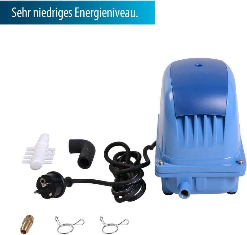 AquaForte AP-200 200W légpumpa medencékhez és tóhoz, 150m³-ig, 18mm csatlakozás - air pump, AP-200