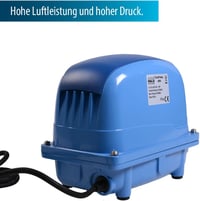 AquaForte AP-200 200W légpumpa medencékhez és tóhoz, 150m³-ig, 18mm csatlakozás - air pump, AP-200 4