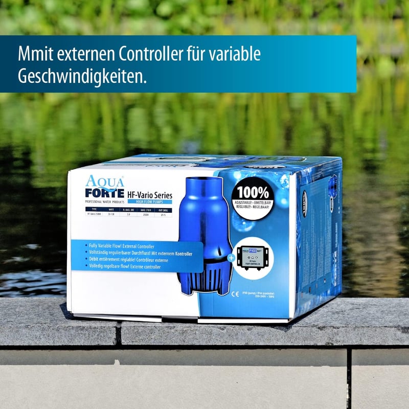 AquaForte HighFlow Vario-S 55000 tócsapump 55 m³/h teljesítménnyel, szabályozható - HF-55.000S Vario