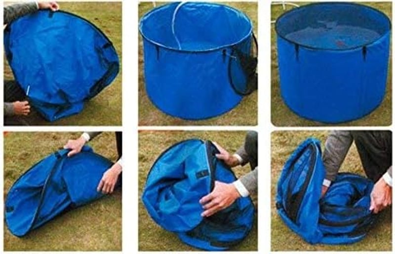 AquaForte kék összecsukható mosogató flexi tál 180x60 cm - 180 cm (Round)