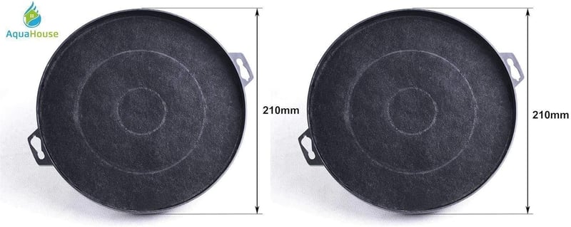 AquaHouse 2x CHF02F szénszűrő páraelszívóhoz 210mm FAR Fagor Faure