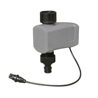 Aqualin Automatski Računalni Sustav za Navodnjavanje s 4 Izlaza i LCD Zaslonom - Vrtni Sustav za Navodnjavanje s Timerom, Elektromagnetskim Ventilom, Metal-Plastika, 10,55V 2