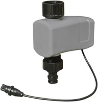 Aqualin Automata Öntözőkomputer 4 Kimenetes LCD Kijelzővel - Kerti Öntözőrendszer Időzítő Mágnesszeleppel, Fém-Műanyag, 10,55V 2