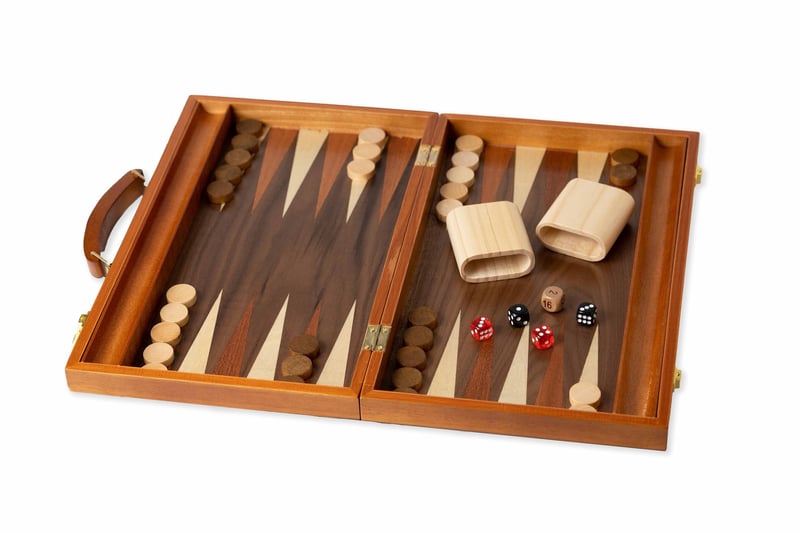 Spoločenská hra Aquamarine Games Backgammon Signature – klasická strategická hra pre dospelých aj deti