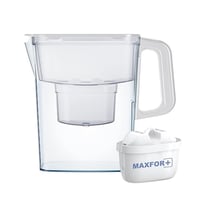 AQUAPHOR Compact Vízszűrő Kancsó 1 Maxfor+ Szűrőbetéttel 2,4L Fehér Hűtőajtóba Kis Konyhákba Ideális 2