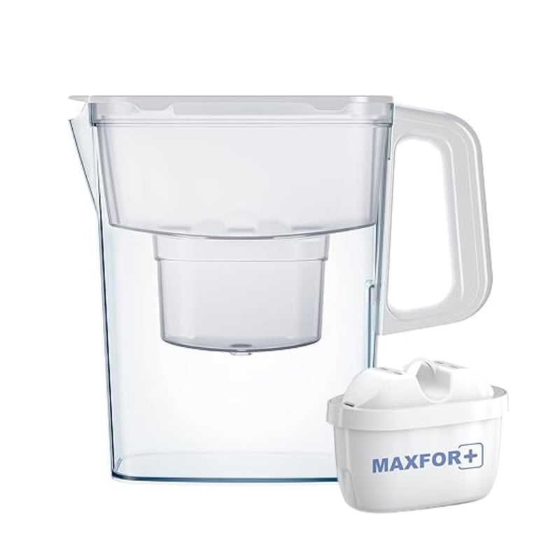 AQUAPHOR Compact Vízszűrő Kancsó 1 Maxfor+ Szűrőbetéttel 2,4L Fehér Hűtőajtóba Kis Konyhákba Ideális