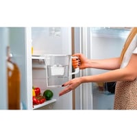 AQUAPHOR Compact Vízszűrő Kancsó 1 Maxfor+ Szűrőbetéttel 2,4L Fehér Hűtőajtóba Kis Konyhákba Ideális 6