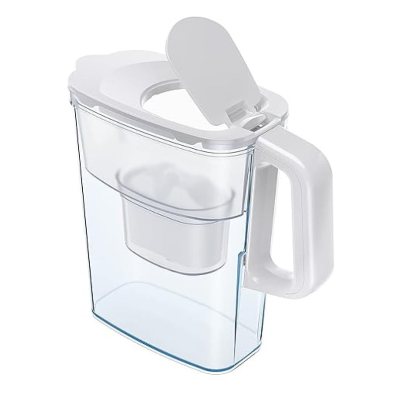 AQUAPHOR Compact Vízszűrő Kancsó 1 Maxfor+ Szűrőbetéttel 2,4L Fehér Hűtőajtóba Kis Konyhákba Ideális