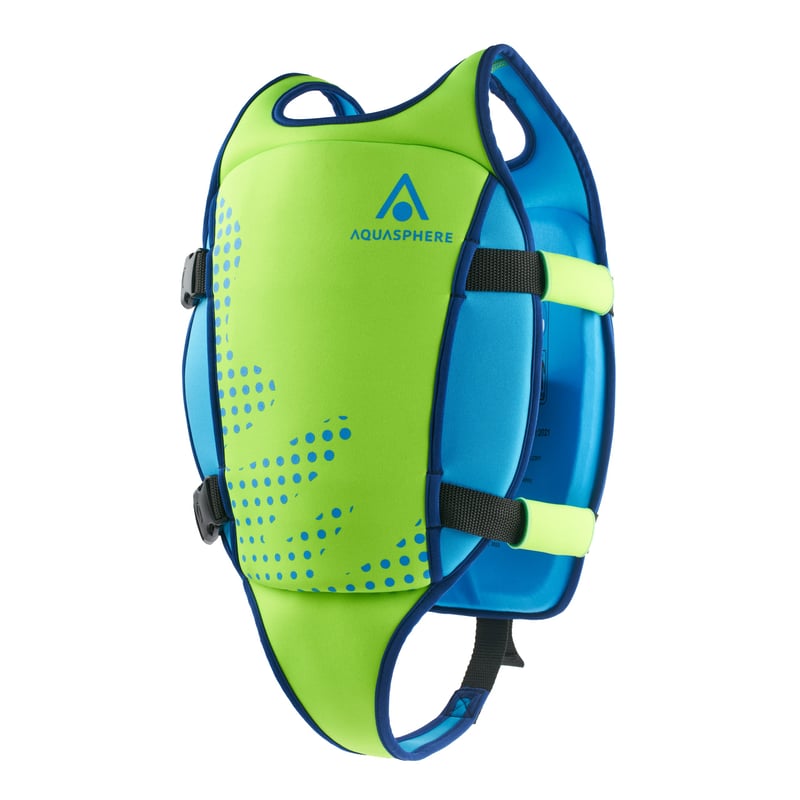 Neoprénová plávacia vesta Aquasphere pre deti a batoľatá, zelená, veľkosť L (3-6 rokov)