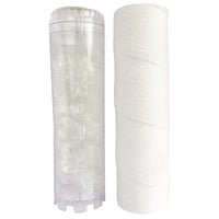 Sada vodných filtrov AQUAWATER 105008 - 20-mikrónový vinutý filter a filter proti vodnému kameňu - pre 10-palcové štandardné puzdrá - Francúzsko 1