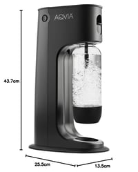 Výrobník sódy Aqvia Balance s fľašou bez obsahu BPA, čierny, 1 liter 5