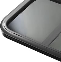 AQXREIGHT 700x300mm Lakóautó Csúszóablak Tempered Glass Fekete Alumínium Kerettel Szúnyoghálóval 6