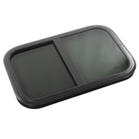 AQXREIGHT 700x300mm Posuvné okno pre obytné autá, tvrdené sklo, čierny hliníkový rám so sieťkou proti hmyzu 1