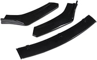 aqxreight Gloss Black első lökhárító toldat 3 részes splitter szett univerzális első spoiler autó tuning 8