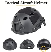AQzxdc Airsoft Sisak Védőszemüveggel és Napsárnyal, Katonai Paintball Védelem, 90° Állítható 5