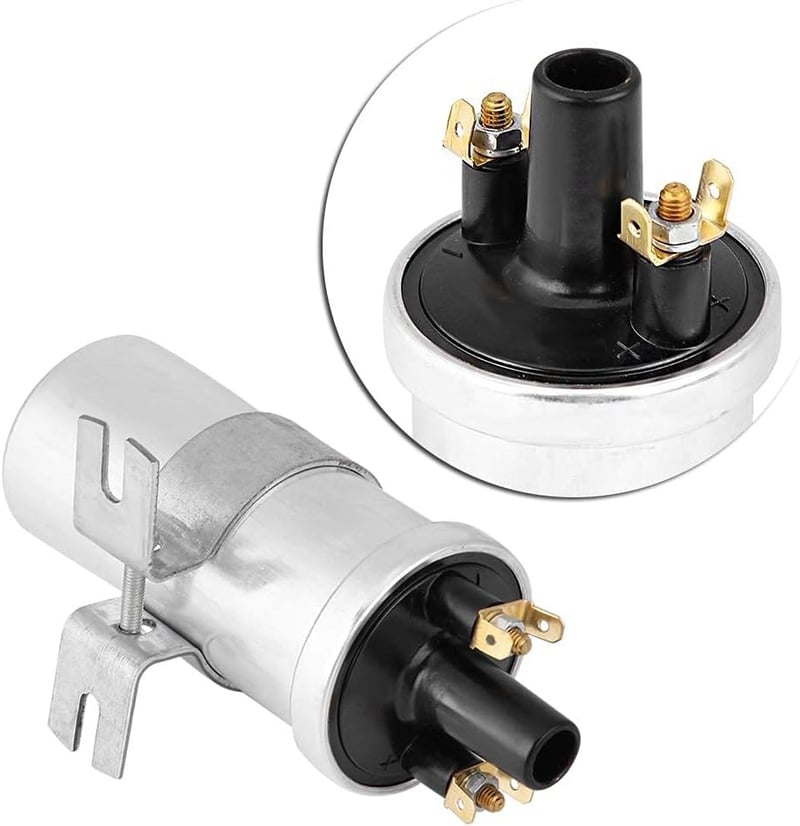 Aramox 12V Gyújtótekercs Lucas 3 Ohm Ballaszt Nélküli Autó Alkatrész