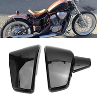 Aramox Akkumulátor Oldalsó Fedél Honda VLX 600 VT 600C Shadow Fekete - Glossy Black 7