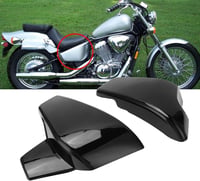 Aramox Akkumulátor Oldalsó Fedél Honda VLX 600 VT 600C Shadow Fekete - Glossy Black 8