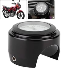 Aramox Motorkerékpár Kormányra Szerelhető Vízálló Kvarcóra Fekete-Fehér 5
