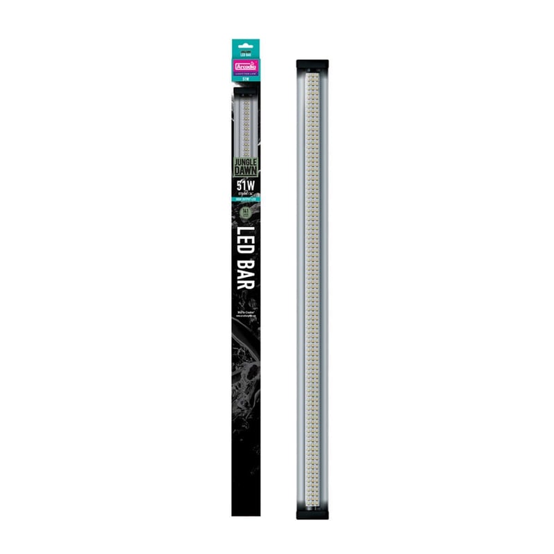 Bară LED Arcadia Jungle Dawn 51 Watt – Lampă de terariu pentru reptile, amfibieni și plante, lumină albă de zi