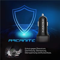 Nabíjačka ARCANITE USB, Dual Port Quick Charge 3.0, 36W, 6A, Rýchlonabíjačka s dvoma USB portmi 5