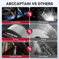 ARCCAPTAIN E71T-GS 0,8mm Fluxmagos Hegesztődrót 2kg Gázmenteshez 5