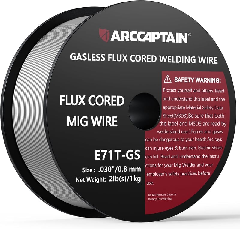 ARCCAPTAIN E71T-GS 0,8mm Fluxmagos Hegesztődrót 2kg Gázmenteshez