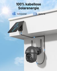ARCCTV 4MP solárna vonkajšia bezpečnostná kamera, 2,4/5GHz WiFi, batériová, detekcia osôb, farebné nočné videnie, obojsmerný prenos zvuku, vodotesná, sivá 2