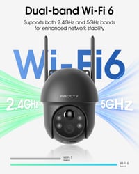 ARCCTV 4MP solárna vonkajšia bezpečnostná kamera, 2,4/5GHz WiFi, batériová, detekcia osôb, farebné nočné videnie, obojsmerný prenos zvuku, vodotesná, sivá 4