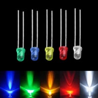 ARCELI 100db 3mm LED dióda szett 5 szín magas fényerejű 2 lábú fényforrás csomag 1