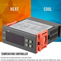 ARCELI Digitális Termosztát 110V-220V Hőmérséklet Szabályozó Fűtés Hűtés Funkcióval Szenzorral 5