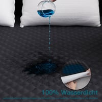 Arcona Vízálló Matracvédő 180x200 cm Sötétszürke Légáteresztő Nedvességvédő Matracfedél Mosható Ágynemű Védelem 4